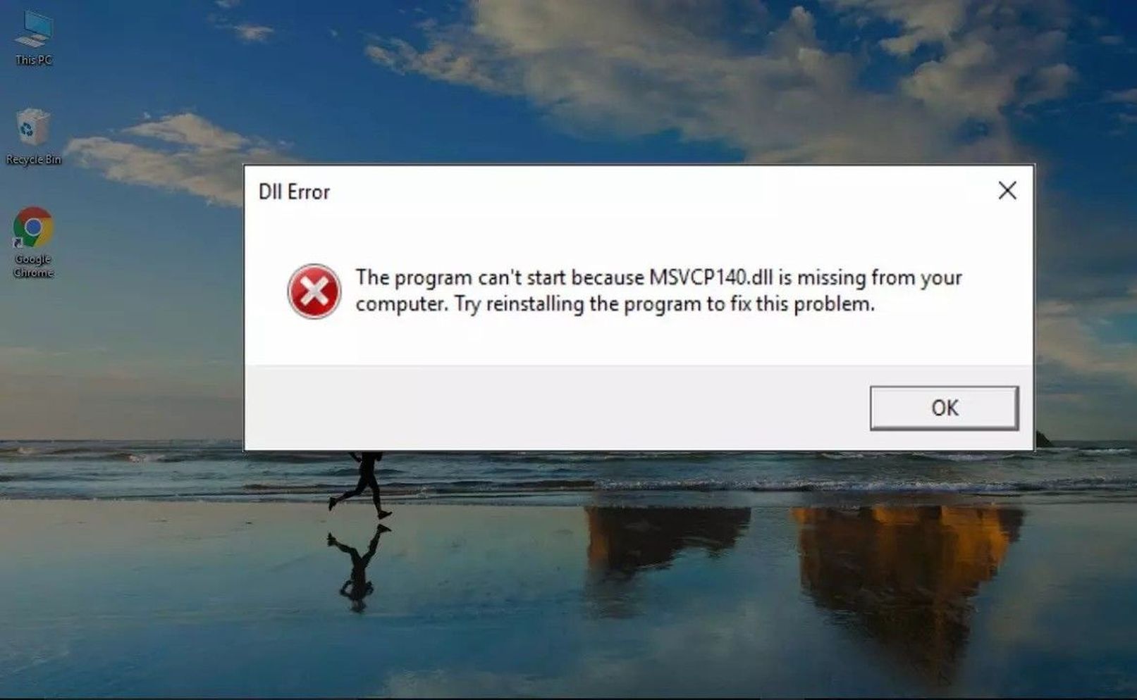 Como solucionar el error MSVCP140